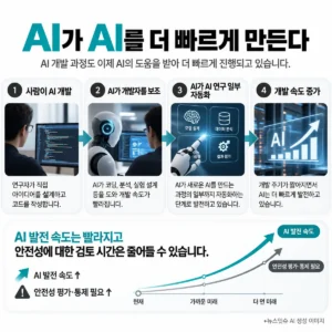 AI가 개발자를 보조하고 AI 연구 일부를 자동화해 개발 속도가 빨라지는 과정