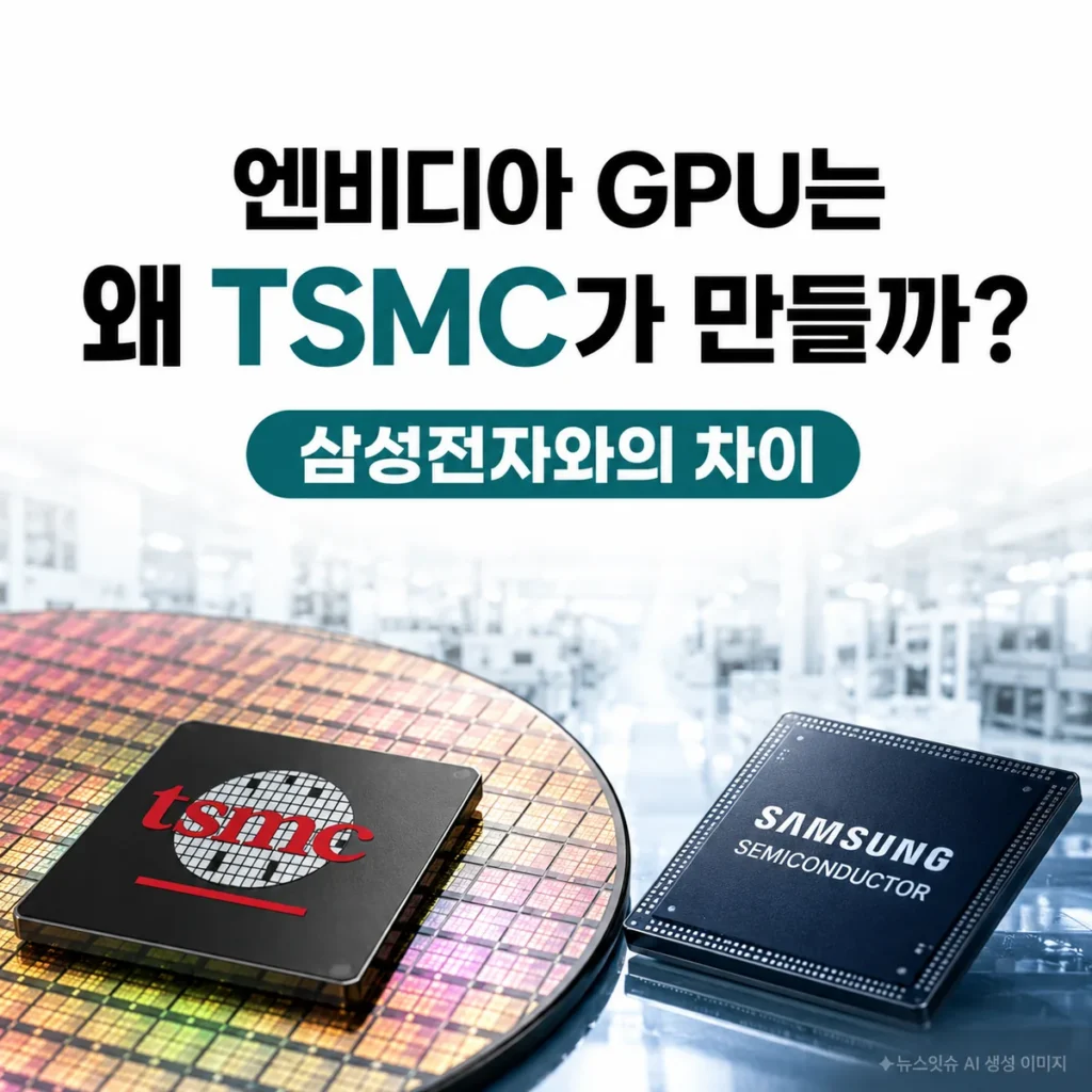 엔비디아 GPU를 생산하는 TSMC와 삼성전자 파운드리 차이