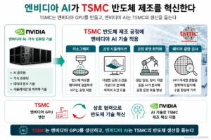 엔비디아 AI가 TSMC 반도체 제조 공정에 활용되는 과정