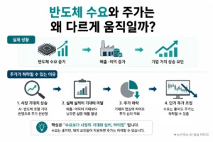 반도체 수요 증가에도 시장 기대치와 실제 실적 차이로 주가가 하락할 수 있는 이유