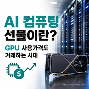 AI 컴퓨팅 선물이란 GPU 사용가격도 거래하는 시대