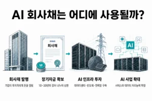 AI 회사채 발행부터 데이터센터 반도체 전력망 투자까지의 자금 흐름