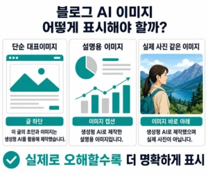 블로그 AI 이미지 유형별 생성형 AI 표시 문구