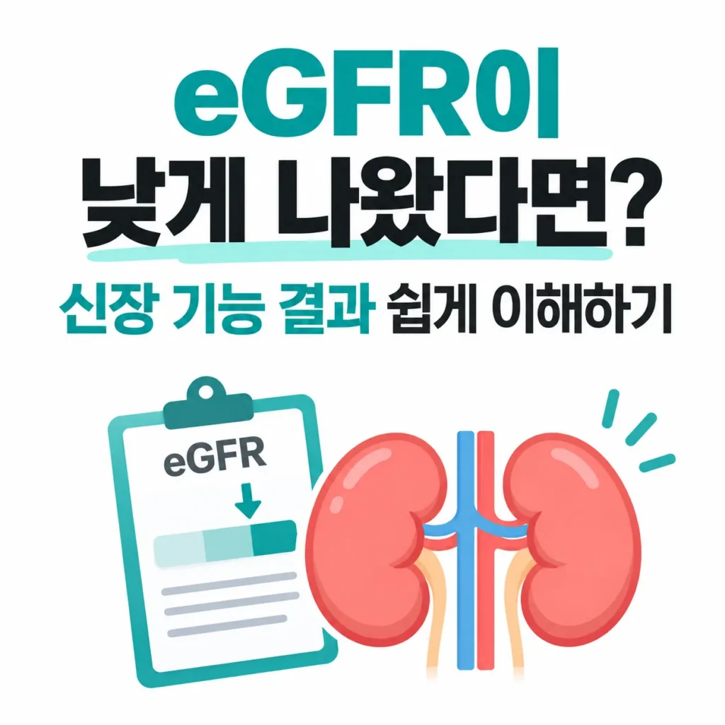 eGFR이 낮게 나왔다면 신장 기능 검사 결과 대표 이미지