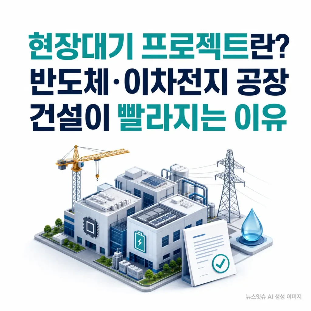 현장대기 프로젝트와 반도체·이차전지 공장 건설