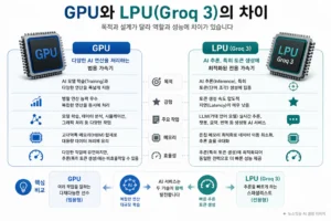LPU Groq 3와 GPU의 목적, 주요 작업, 메모리와 AI 추론 역할 비교
