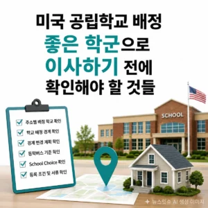 미국 공립학교 배정 좋은 학군으로 이사하기 전에 확인해야 할 것