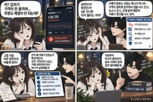 미국주식 거래정지 상킷 하킷 LULD 확인 방법 만화