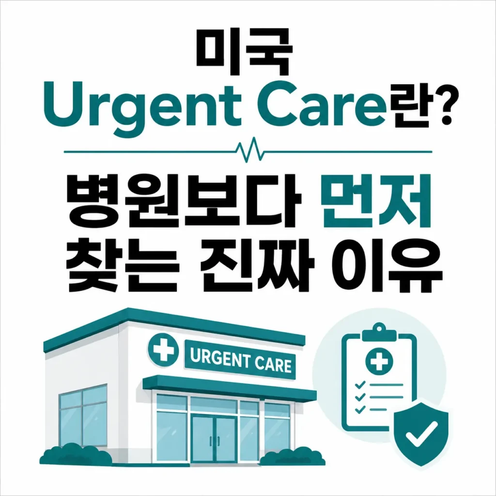 미국 Urgent Care란? 병원보다 먼저 찾는 진짜 이유를 설명하는 대표 이미지