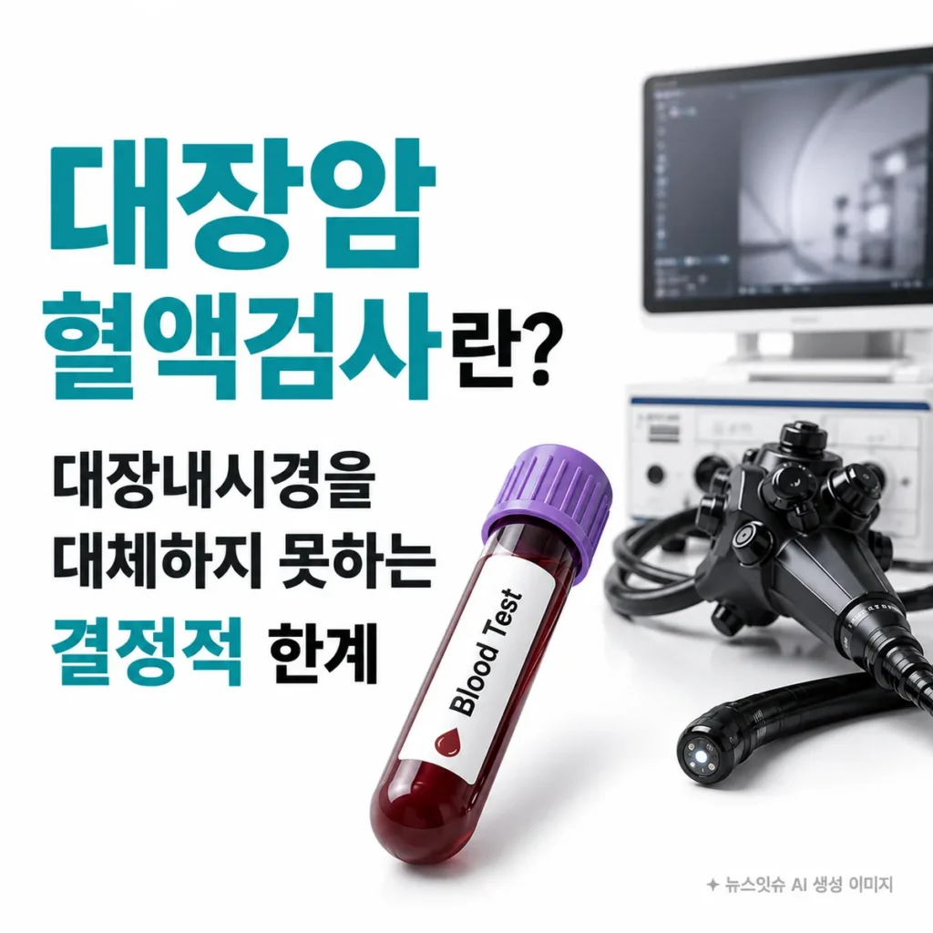 대장암 혈액검사와 대장내시경의 차이 및 결정적 한계