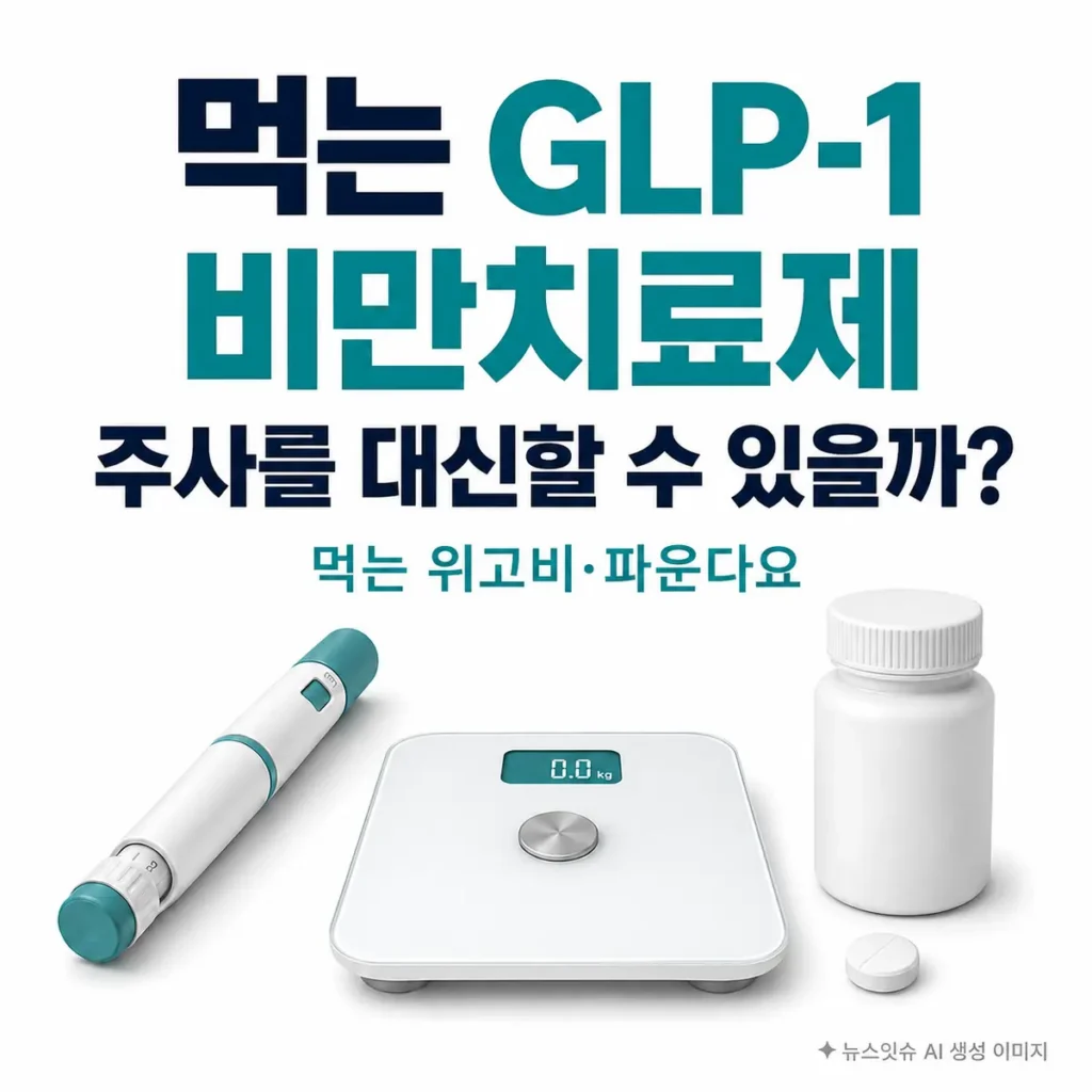 먹는 GLP-1 비만치료제와 주사형 치료제 비교