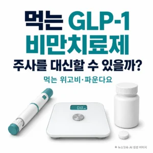 먹는 GLP-1 비만치료제와 주사형 치료제 비교