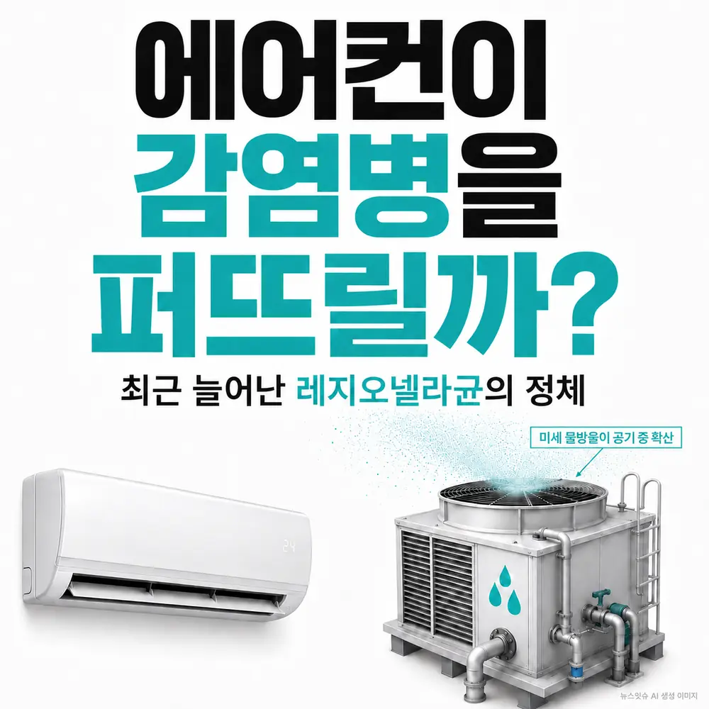 에어컨과 대형 냉각탑으로 알아보는 레지오넬라균 감염 위험