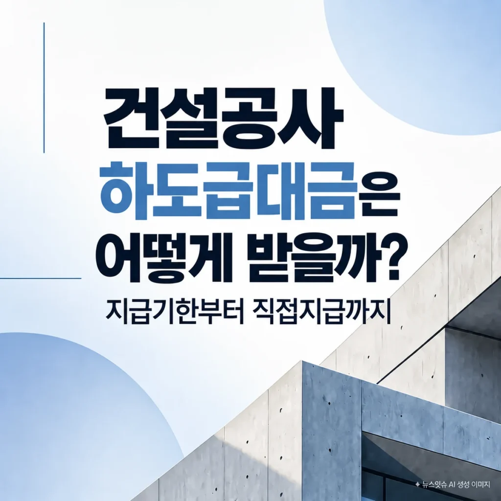 건설공사 하도급대금 지급기한과 직접지급