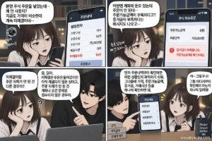 주식 미체결과 주문 불가 원인을 확인하는 만화